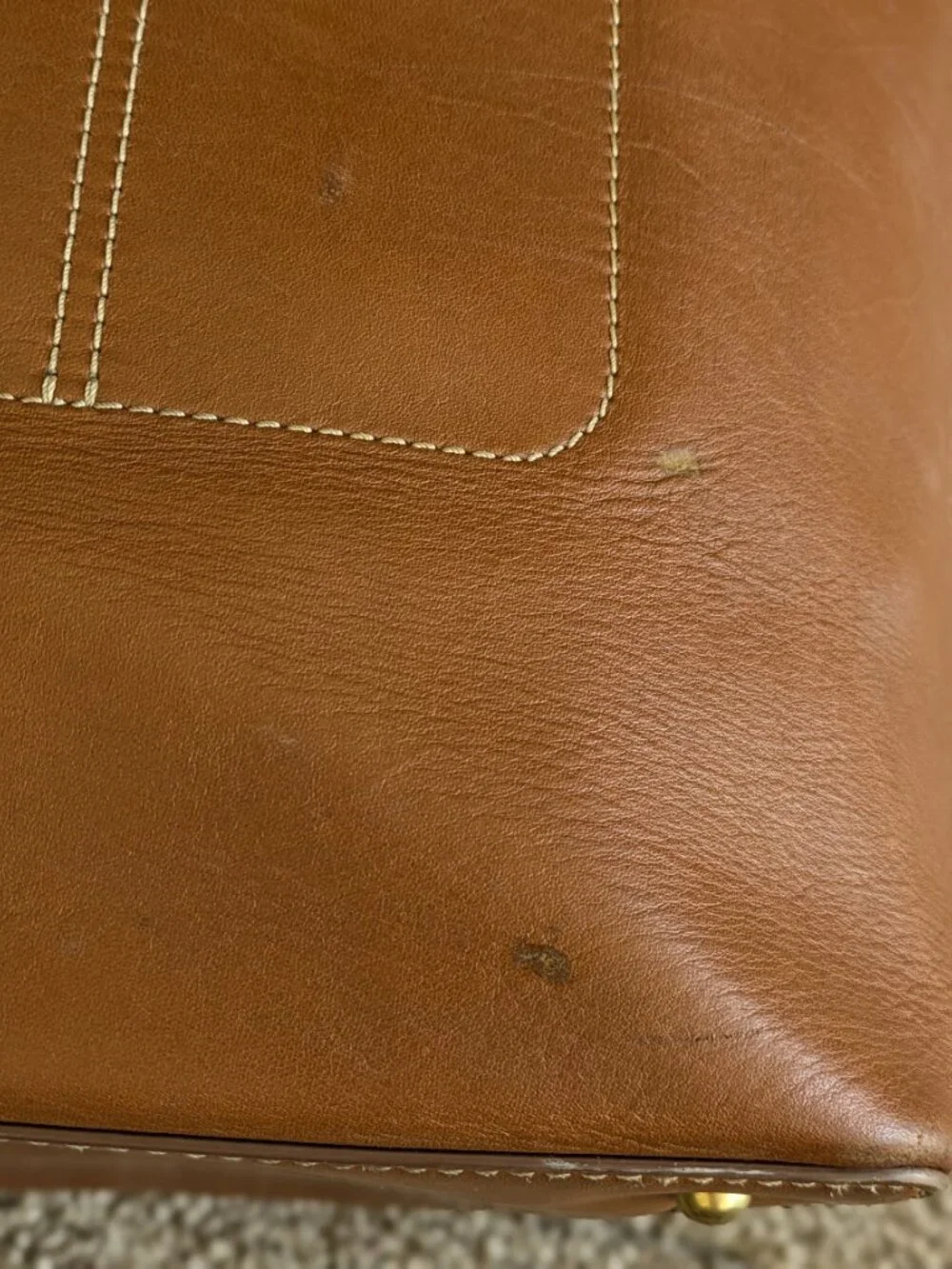 SHINOLA The Pocket East West Tote Leather Tan Cognac Brown Shoulder Bag Purse